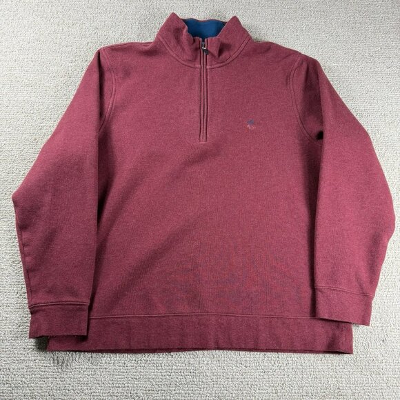 Brooks Brothers 1/4 Zip Comfort Sweatshirt Red Men’s Size XL - Picture 1 of 7